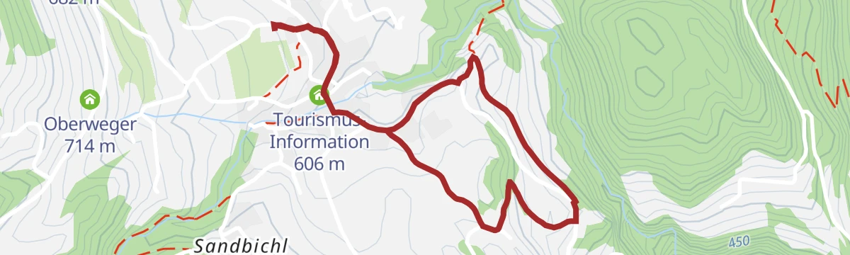Route map: Il sentiero circolare dei castelli in inverno